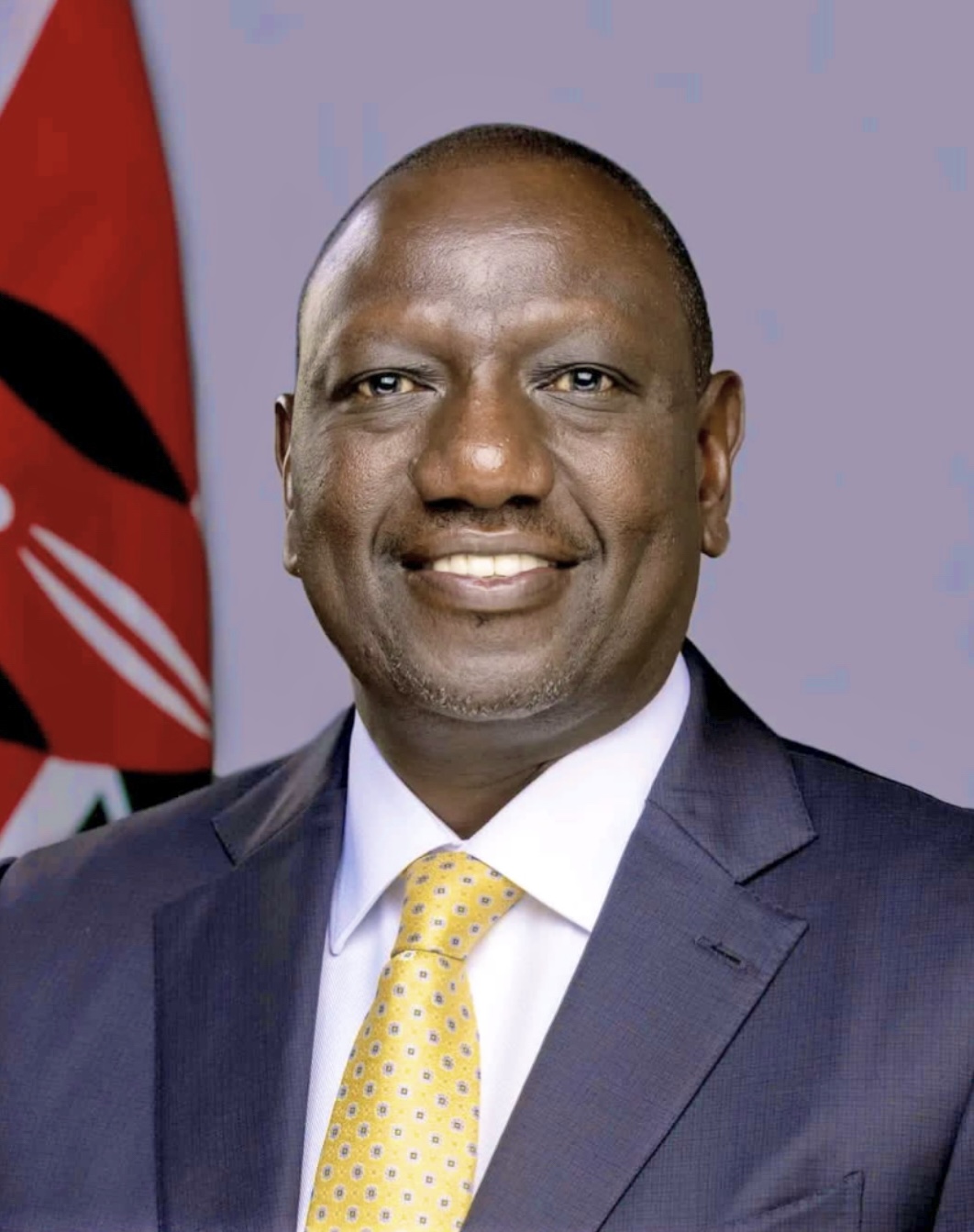 Official portrait of His Excellency Dr. William Samoei Ruto, President of the Republic of Kenya